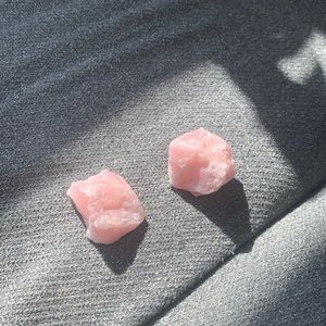 Rose Quartz set of two natural pieces